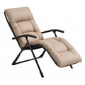 Fauteuil relax pliant aux lignes épurées, coloris gris