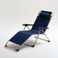 Fauteuil relax pliant aux lignes épurées, coloris gris