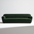 Housse extensible pour siège aux lignes épurées, coloris vert foncé
